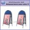 Galvanized plate backboard strong anti-wind poster stand H23