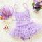 Purple Flounce Baby Toddler Swimwear One-piece Girls Swimsuit