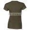 Fashion 100 cotton custom design army green t shirt women clothing