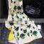 Soft Silk Rose Pattern Scarf
