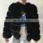 2017 Fashion Beautiful Wholesale Custom Fur Coat Colorful Women Winter Warm Natural Real Fox Fur Coat