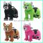 HI CE standard sit on animals battery operated plush animals ride for mall