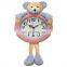New Design Practical Creative Plush Wall Clock for Sale Kids Gifts Plush Cute Animal Clock