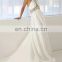 Exotic Satin Hi-Low Wedding Dress