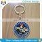 Metal painted color coin holder keychain