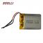 SOSLLI Ultrathin rechargeable 3.7v 80mAh 351525 lipo battery for bluetooth earphone with high power