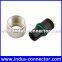 Customized shielded 4poles m12 female d code moulding connector for medical