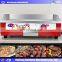 Energy Saving Popular Profession gas half griddle and half grill/teppanyaki griddle/shawarma grill machine