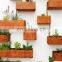 corten steel Wall hanging flower pot,toliet flower pot