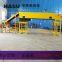 Hydraulic lift telescopic conveyor belt table