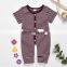 toddler  Boy knitted  Romper Stripe Bodysuit Pajama