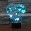 I LOVE YOU Colorful 3D Lamp USB Acrylic Lights LED Nightlight for Christmas Wedding Party Lover Gift