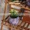 Italy modern garden decoration indoor outdoor plant planter custom purple flower pots with elegant flower pattern