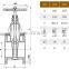 Brass flanged gate valve pn16 brass valves ningbo