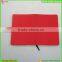 Cheape Price Wholesale Silicone Cover Notebook Red Flat Notebook