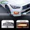 Car Front LED Daytime Running Light DRL Signal Light Lamp For Infiniti Q50 Sport Model 2014-2019 261354GA1A 261304GA0A