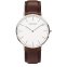 Man stainless steel ultrathin watch lady genuine leather fashion gift watch women watches