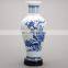 Best selling Chinese tall blue and white ceramic porcelain vase for living room decor