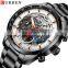 New Men's Quartz Watch CURREN 8391 Luminous Sports Casual Chronograph Men's Stainless Steel Watch