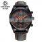 Ochstin GQ043B Sports Mens Quartz Watch Chrono Waterproof Luxury Leather Wrist Watches for Men