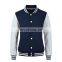 Baseball lettermen varsity jacket for men with leather sleeve custom embroidery patched logo