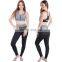 women's Fitness Yoga Set Sportswear Running Clothes Contrast Color Sports Band Sexy Sports Suit Sports Leggings