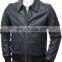 Belted Design Slim Leather Zipper Jacket