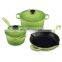 Cast iron enamel food casserole non stick cookware set