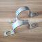 Two Holes U Type Stainless Steel Saddle Clamp For Conduit Pipe Strap
