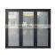 Thermal break aluminium bifold folding door with in-serted  louvers