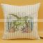 Turtle embroidery cushion cover