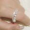 S925 Sterling Silver Ring Women's Pearl Ring