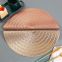 38 cm Round Shaped Rose Gold Silver Colored Non Slip Dining Table Place Mat