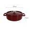 Multi-Purpose Cooking Enameled Cookware 3.2QT Cast Iron Casserole