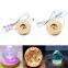 Factory Led Illusion 3D Acrylic Round Custom Wooden Lamp Base Usb Cable Switch Modern Crystal Ball Night Light For Night Lamp