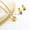 Nigerian Beads Jewelry Set Wedding Stainless Steel Jewelry Neckalce Sets