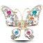 Beautiful Color Twinkling Crystal Butterfly Sahpe Women New Dress Brooch