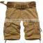 Mens Pants Cotton cargo Trousers Multi-Pocket Shorts