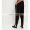 2016 New Fashion Women Contrast Piped Trim Curved Hem Trousers HSP9441