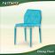 China high quality light blue fabric dining chair for dinning room
