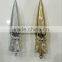 Lipstick Container with Crown Cap and Gold Plated Body
