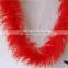 Beautiful Red 6 Ply Curly Ostrich Feather Soft Boas For Wedding Clothing Dress Decorations