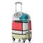 Hot sale China cheap ABS plastic carry style with trunk luggage bags colourful durable suitcase with wheels
