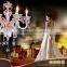 Modern Home Decor Crystal Chandelier Glass Zinc Chandeliers Hanging Pendant Lamp Light Lighting CZ3005/6