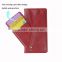 SIM card holder board detachable red PU leather wallet case for Huawei P9 lite