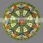 p-7 Round stained glass panel tiffany style windows wholesale china tiffany