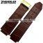 Durable Genuine Leather Deployant Watch Band Strap Buckle Bracelet Watchbands 25*19mm