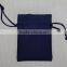 Embossed logo fashion jelwelry pouch custom linen
