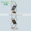 A4 size foldable acrylic leaflet rack