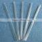 One end closed clear quartz glass tube